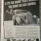 1936 Buick If It's The Money car ad