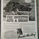 1936 Buick Special 4 dr sedan car ad