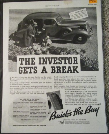 1936 Buick Special 4 dr sedan car ad