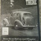 1936 Buick Century 4 dr sedan There Goes car ad