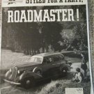 1936 Buick Roadmaster 4 dr sedan Styled car ad