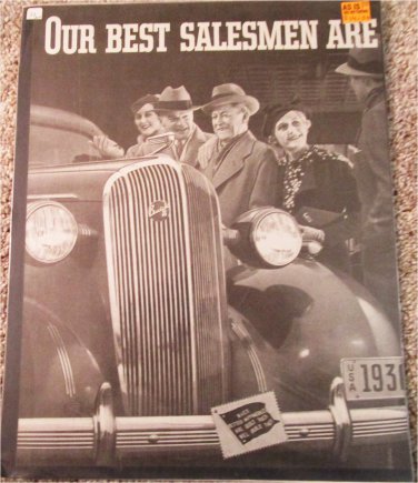 1936 Buick Century 4 dr sedan Our Best Salesman car ad