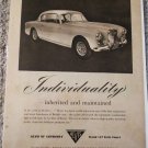 1957 Alvis 3 Litre Saloon car ad