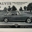 1960 Alvis 3 Litre Saloon car ad