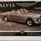 1960 Alvis Drophead Coupe car ad