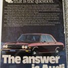 1974 Audi 100LS 4 dr sedan The Answer car ad