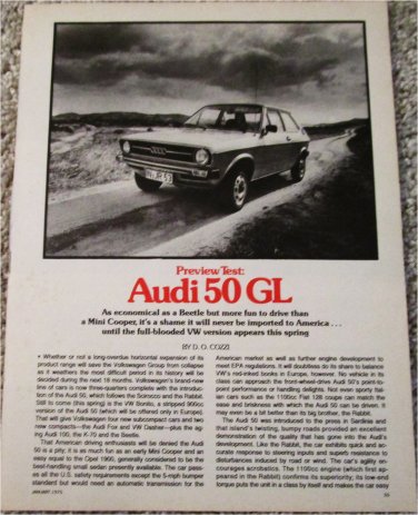 1975 Audi 50 GL car article