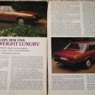 1977 Audi 100GL5i 4 dr sedan car article