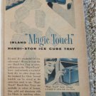 1957 Inland Magic Touch Ice Cube Trays ad