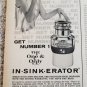 1968 In Sink Erator Disposer ad