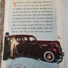 1937 Buick Roadmaster 4 dr sedan The Lines car ad