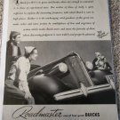 1937 Buick Roadmaster 4 dr sedan The Spirit car ad