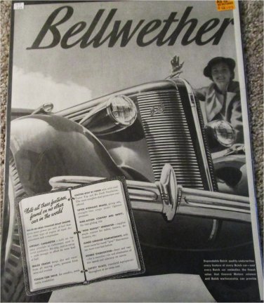 1937 Buick Eight Bellweather car ad