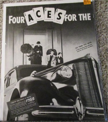 1937 Buick Eight 4 ACES car ad