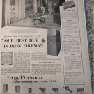 1954 Iron Fireman Heating Equipment ad