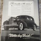 1938 Buick Roadmaster 4 dr sedan car ad