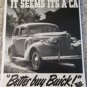 1938 Buick 4 dr sedan It Seems car ad