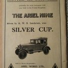 1923 Ariel Nine car ad