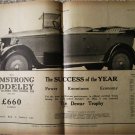 1923 Armstrong Siddeley Touring car ad