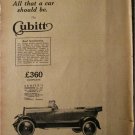 1923 Cubitt Touring car ad