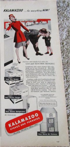 1945 Kalamazoo Appliances ad
