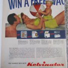 1953 Kelvinator Homemakers Holiday Contest ad