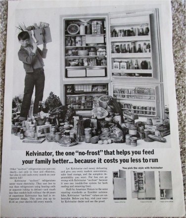 1963 Kelvinator Refrigerators ad