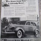 1939 Buick 4 dr sedan Five Years From Now car ad