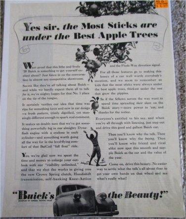 1939 Buick car ad