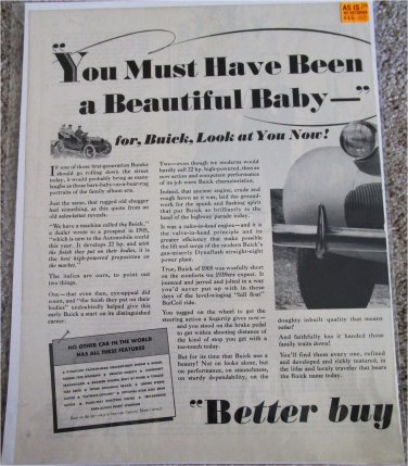 1939 Buick Eight 4 dr sedan You Must Have Been car ad
