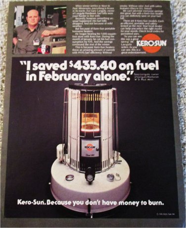 1981 Kero-Sun Onel 105 Heater ad