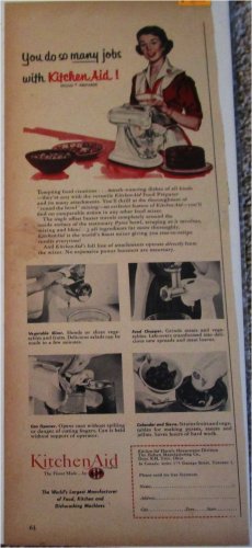 1953 KitchenAid Appliances ad