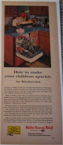 1957 KitchenAid Dishwasher ad #1