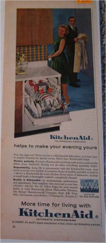 1960 KitchenAid Dishwasher ad #2