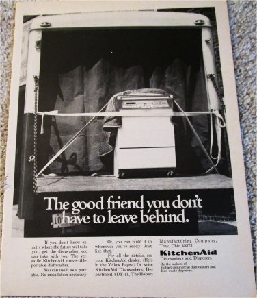 1968 KitchenAid Dishwasher ad