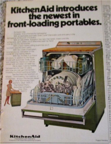 1970 KitchenAid Dishwasher ad