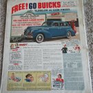 1940 Buick 4 dr sedan Contest ad