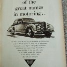 1953 Alvis 4 dr car ad