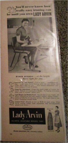 1955 Lady Arvin Ironing Board ad