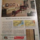 1954 Lennox Perma-Flo Crime ad
