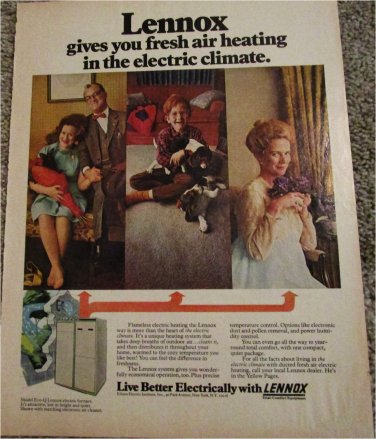 1971 Lennox Electric Heating ad