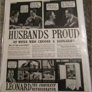 1935 Leonard Refrigerator ad