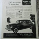 1941 Buick Limited 4 dr sedan New Experience car ad