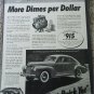 1941 Buick 2 dr Sedanet More Dimes car ad
