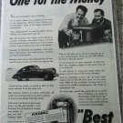 1941 Buick Special 4 door sedan One For The Money car ad