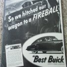 1941 Buick 2 dr Sedanet Fireball car ad