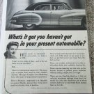 1942 Buick 4 dr sedan car ad
