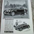 1934 Panhard Coupe car ad