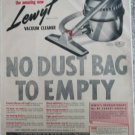 1949 Lewt Vacuum Cleaner ad