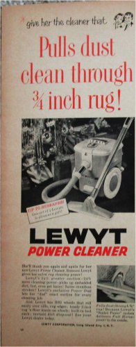 1956 Lewt Power Cleaner Christmas ad